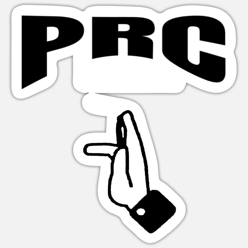 Prc - Sticker size S (10 x 10 cm) - white matte