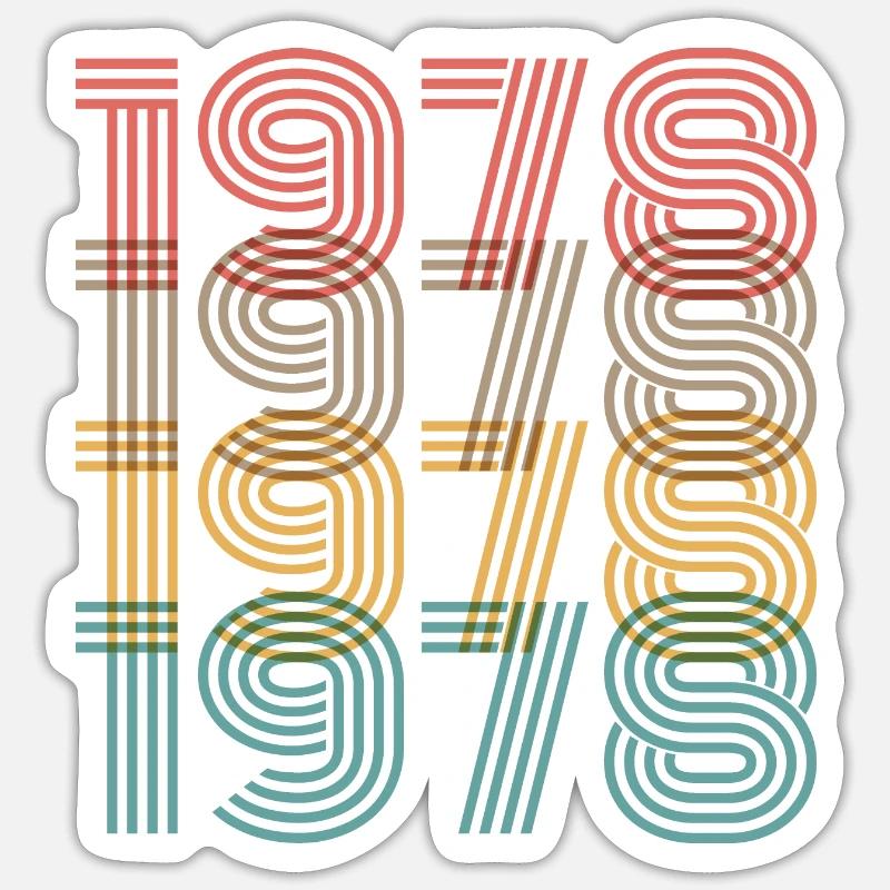 1978 - Sticker Größe S (10 x 10 cm) - Mattweiß