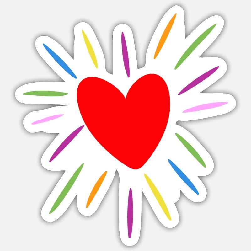 Heart Sticker size S (10 x 10 cm)