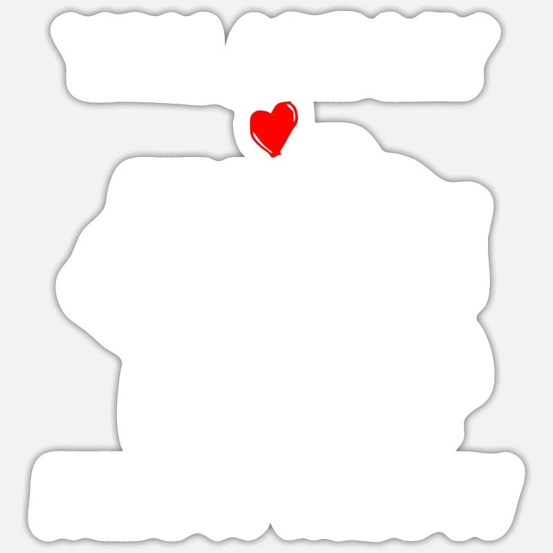 Vous êtes mon mezzo-meou - Sticker taille S (10 x 10 cm) - blanc mat
