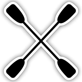 paddle - Sticker size S (10 x 10 cm) - white matte - Front