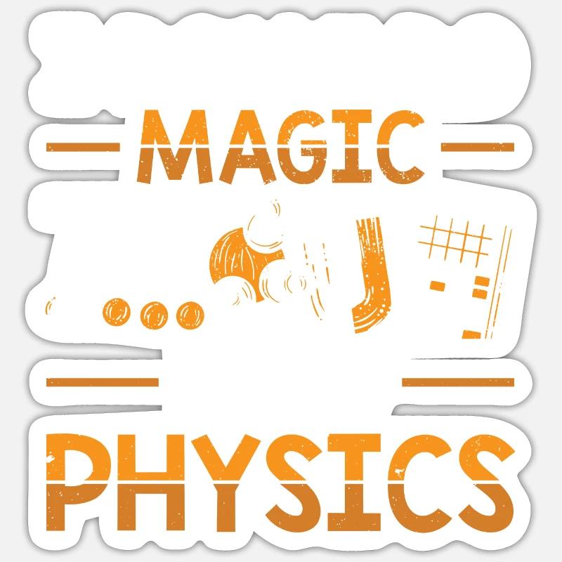 Physicist | Science Physics Students Gifts Sticker size S (10 x 10 cm)