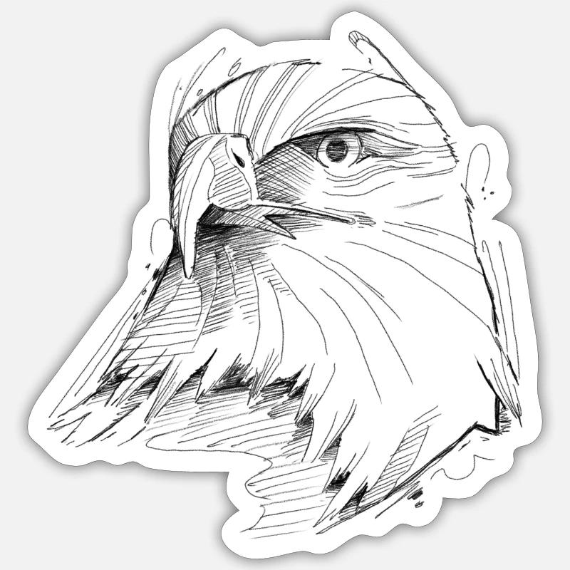 eagle Sticker size S (10 x 10 cm)