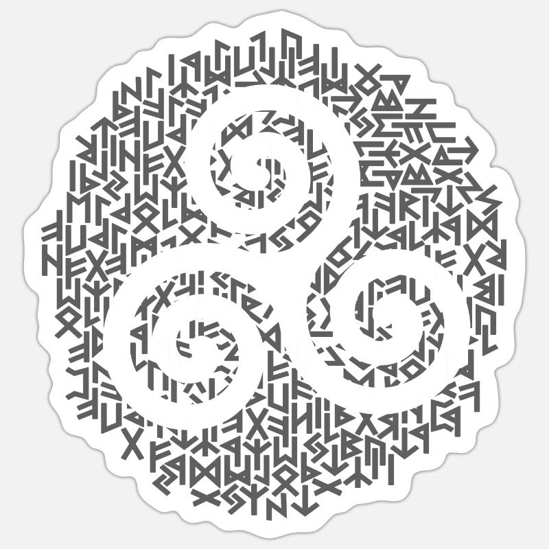 Viking Symbol - Sticker size S (10 x 10 cm) - white matte