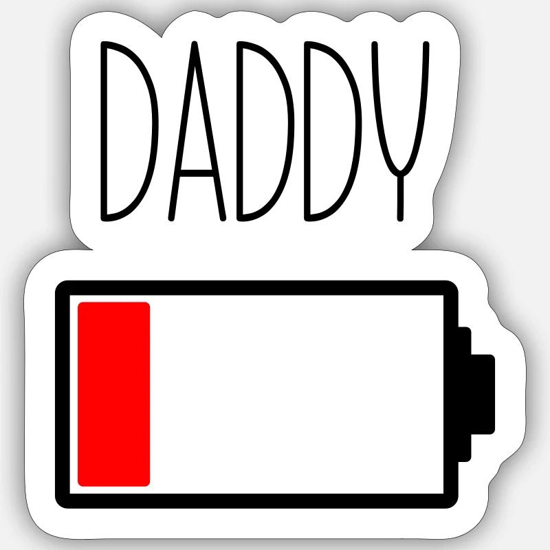 Battery Daddy Sticker size S (10 x 10 cm)