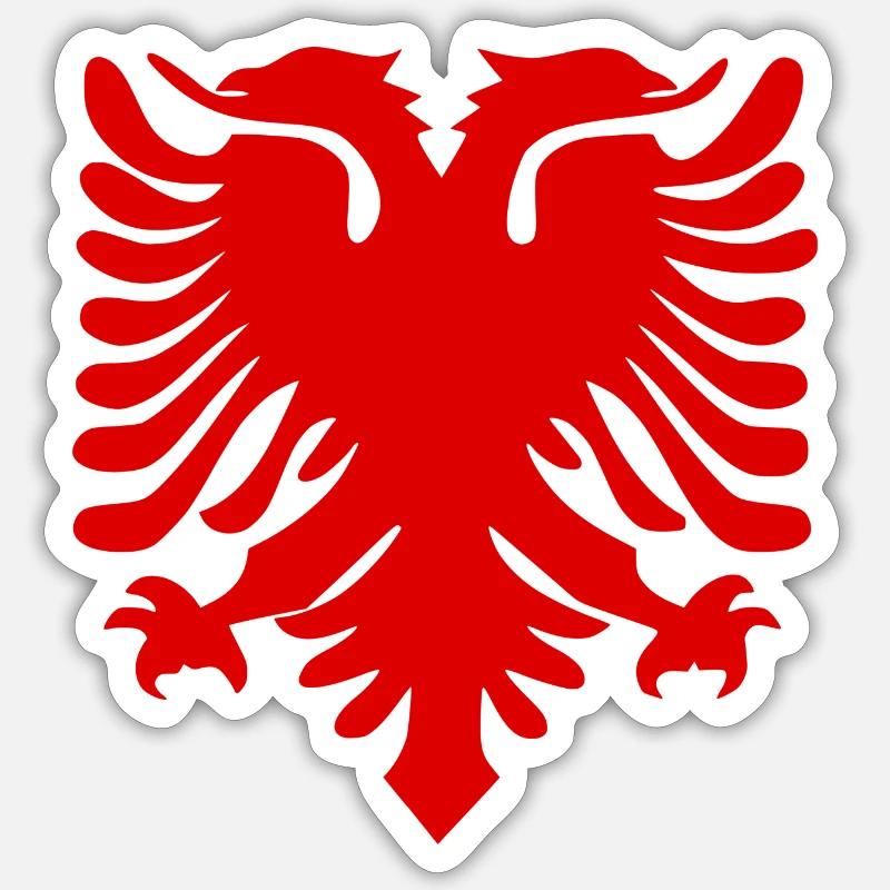Albanian eagle Sticker size S (10 x 10 cm)