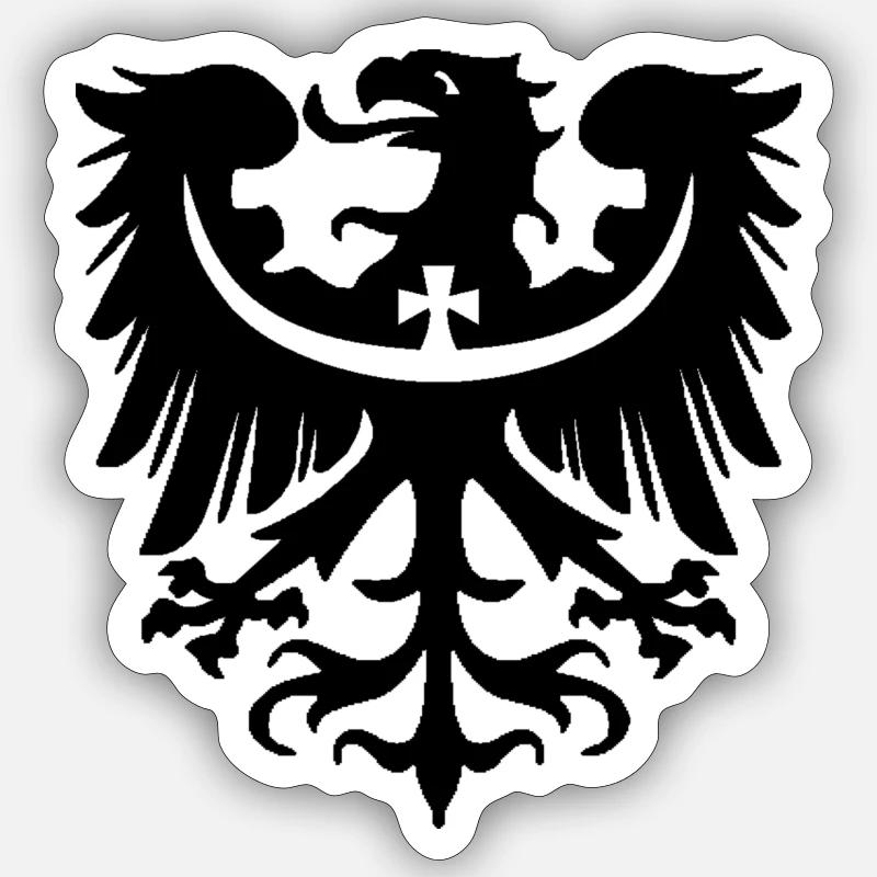 wrona8 8x12 - Sticker Größe S (10 x 10 cm) - Mattweiß