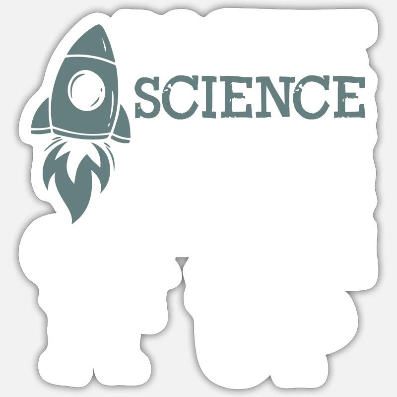 Rocket Science - Sticker size S (10 x 10 cm) - white matte
