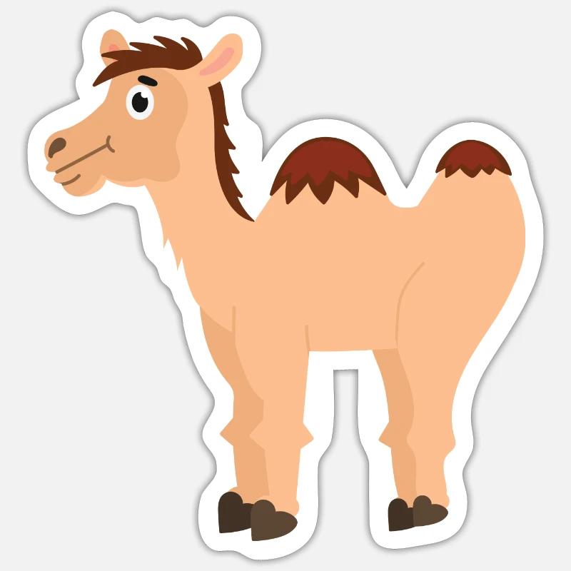 Kamel Sticker Größe S (10 x 10 cm)