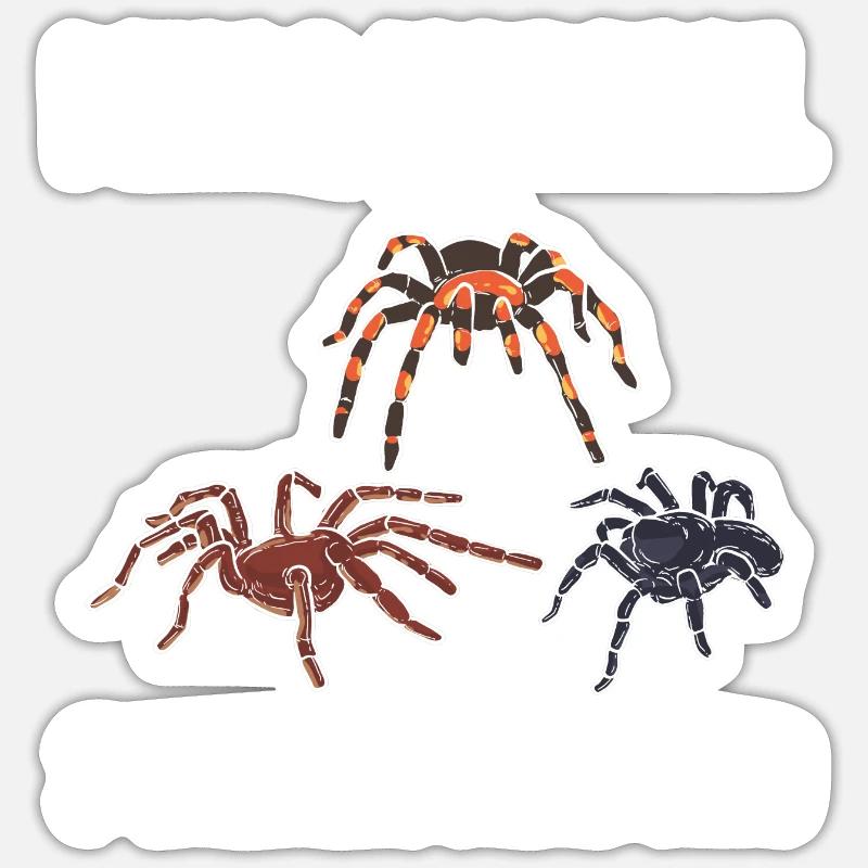 J’étais normal devant 3 amateurs d’araignées Sticker taille S (10 x 10 cm)