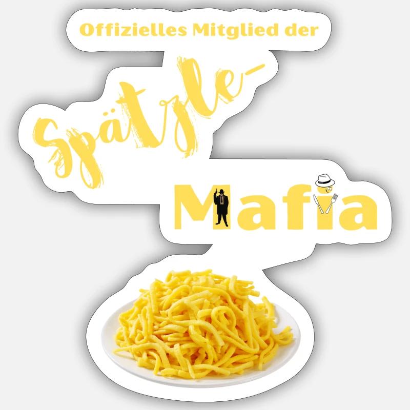 Spätzle-Mafia Sticker Größe S (10 x 10 cm)