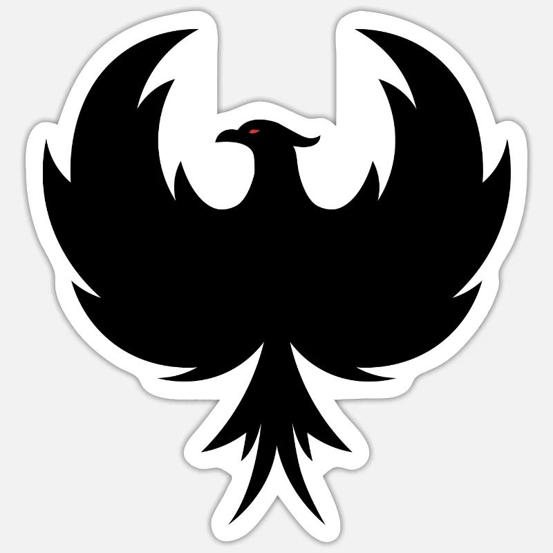 Phénix - Sticker taille S (10 x 10 cm) - blanc mat