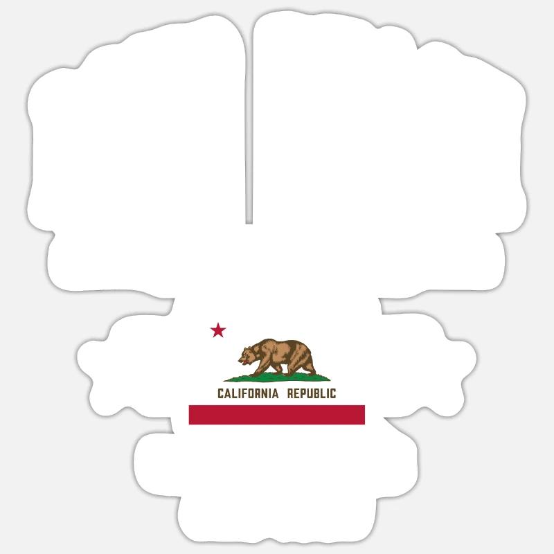 Long Beach - Sticker size S (10 x 10 cm) - white matte