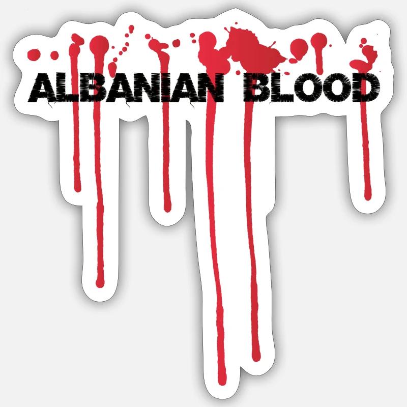 Sang albanais Sticker taille S (10 x 10 cm)
