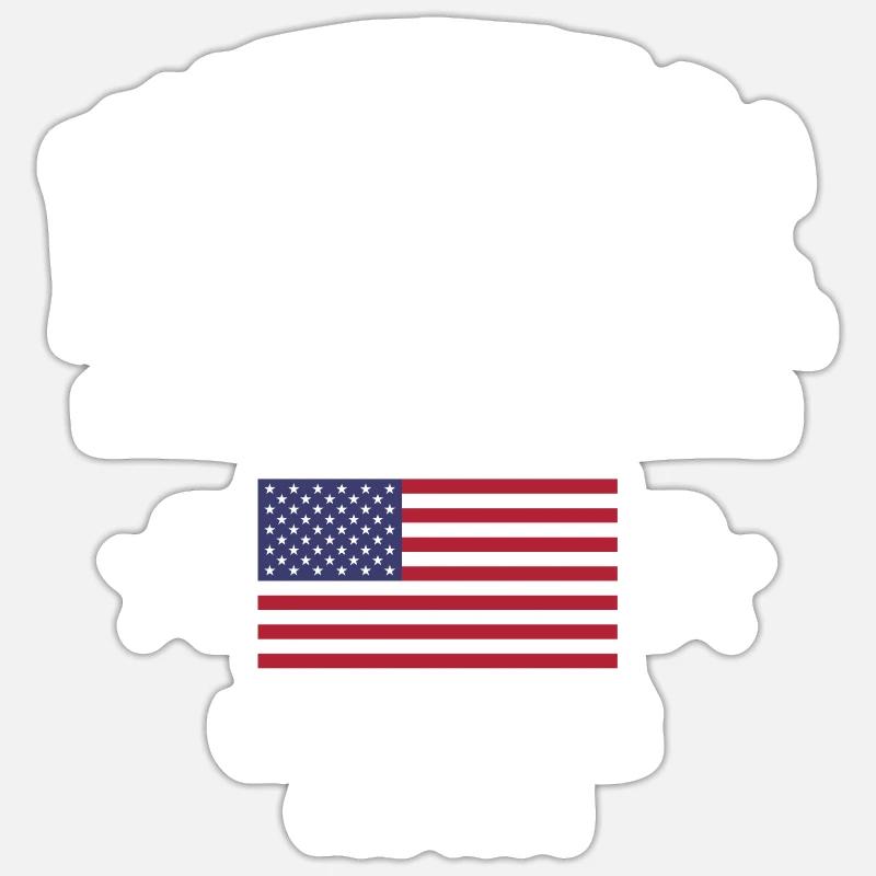 Washington D.C. - Sticker taille S (10 x 10 cm) - blanc mat