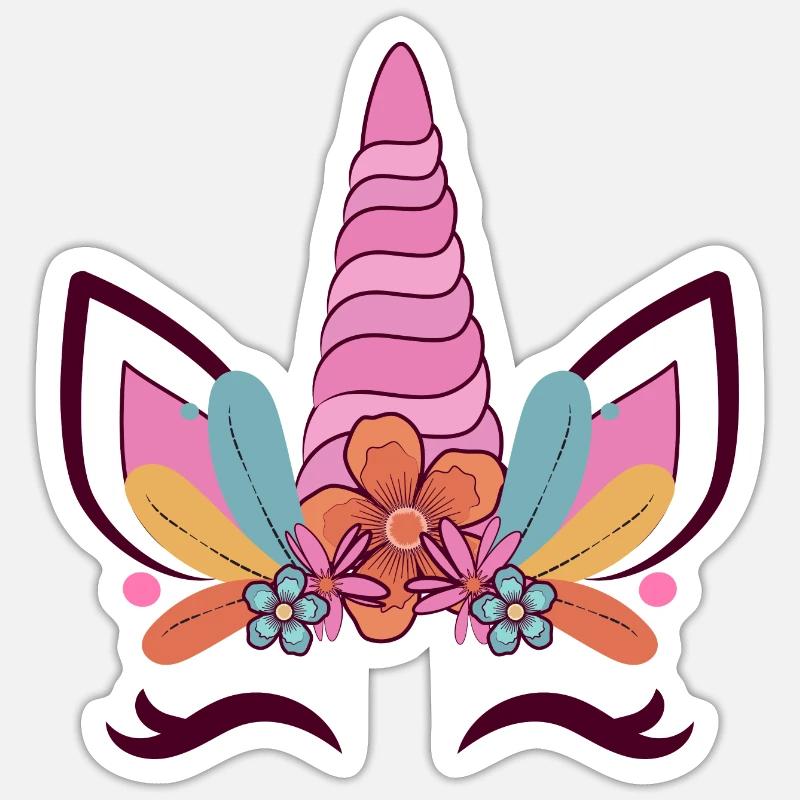 Einhorn Sticker Größe S (10 x 10 cm)