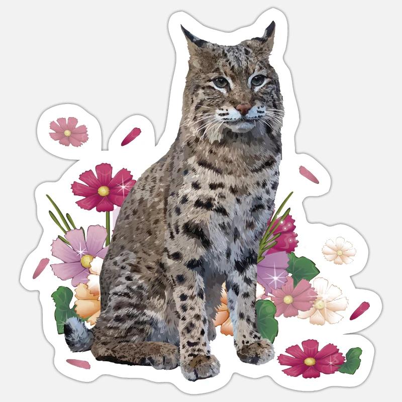 Lynx - Sticker size S (10 x 10 cm) - white matte