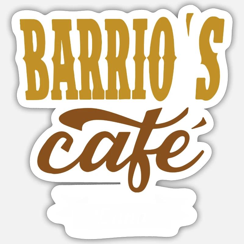 Marchandise Barrio’s - Sticker taille S (10 x 10 cm) - blanc mat