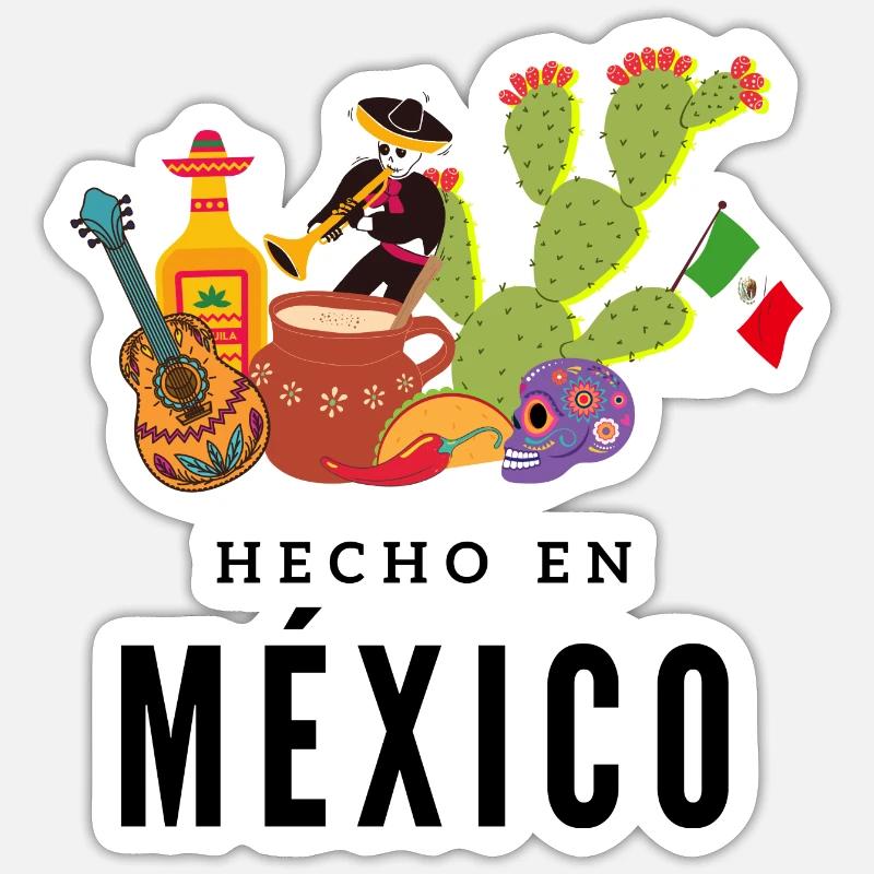 Hecho en México - Sticker size S (10 x 10 cm) - white matte