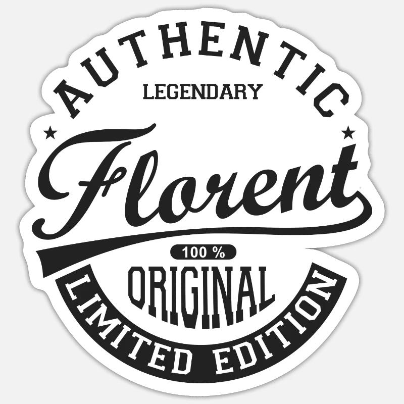 Florent gift personalized tshirt first name florent Sticker size S (10 x 10 cm)