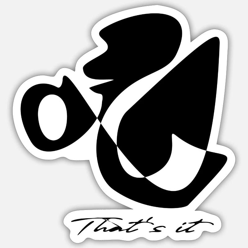 Par Monky - Sticker taille S (10 x 10 cm) - blanc mat