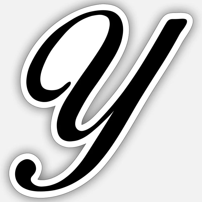 Y Sticker size S (10 x 10 cm)