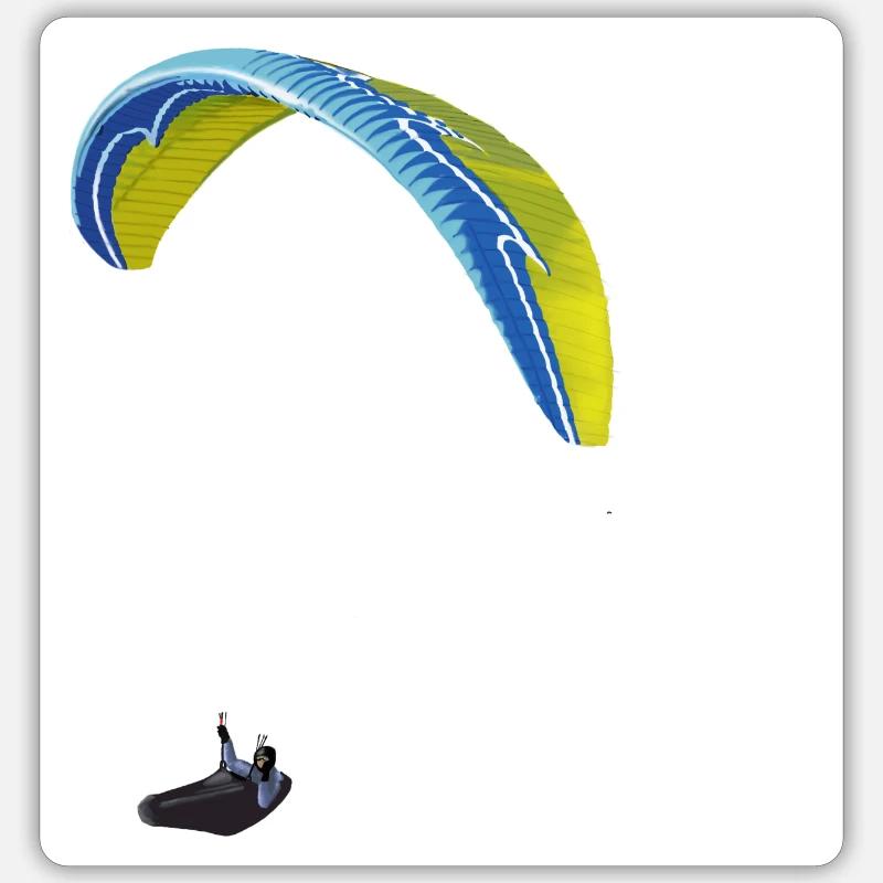Paraglider pod Sticker Größe S (10 x 10 cm)