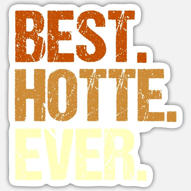 Hotte - Sticker size S (10 x 10 cm) - white matte