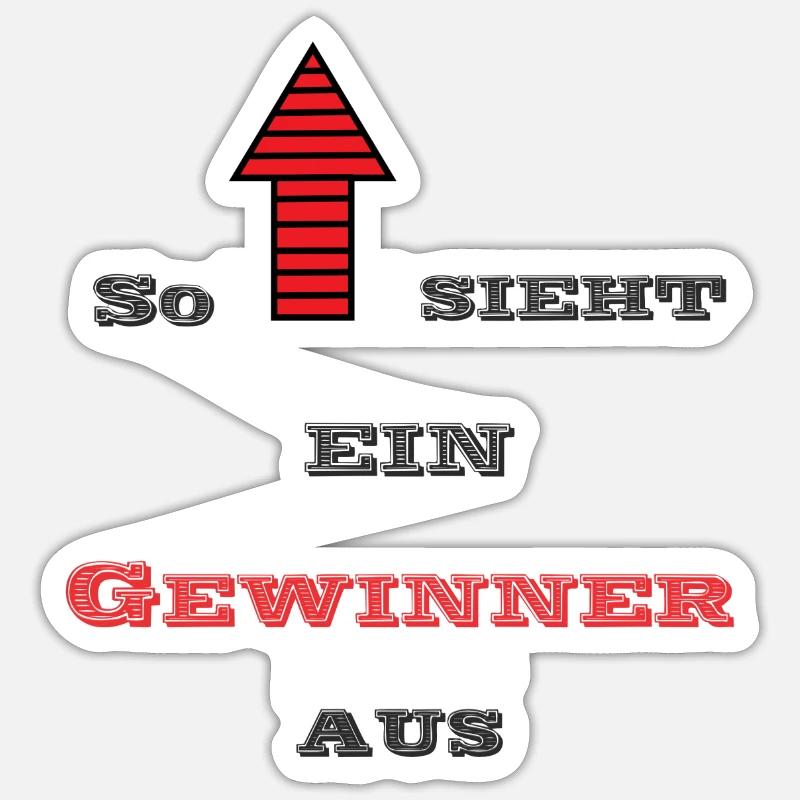 Gewinner Sticker Größe S (10 x 10 cm)