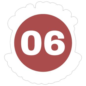 Ankara - Sticker size S (10 x 10 cm) - white matte - Front