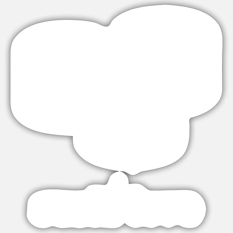 Sushi - Sticker Größe S (10 x 10 cm) - Mattweiß