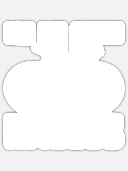 ICH BIN SELTEN RADLOS - Sticker Größe S (10 x 10 cm) - Mattweiß