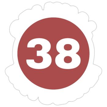 Kayseri - Sticker Größe S (10 x 10 cm) - Mattweiß - Vorne