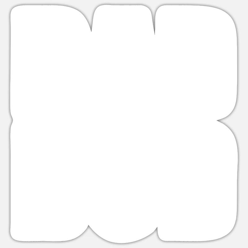 Dad bod - Sticker size S (10 x 10 cm) - white matte