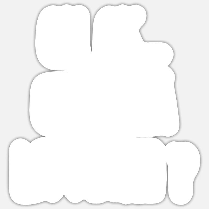 on va à la pêche Sticker taille S (10 x 10 cm)