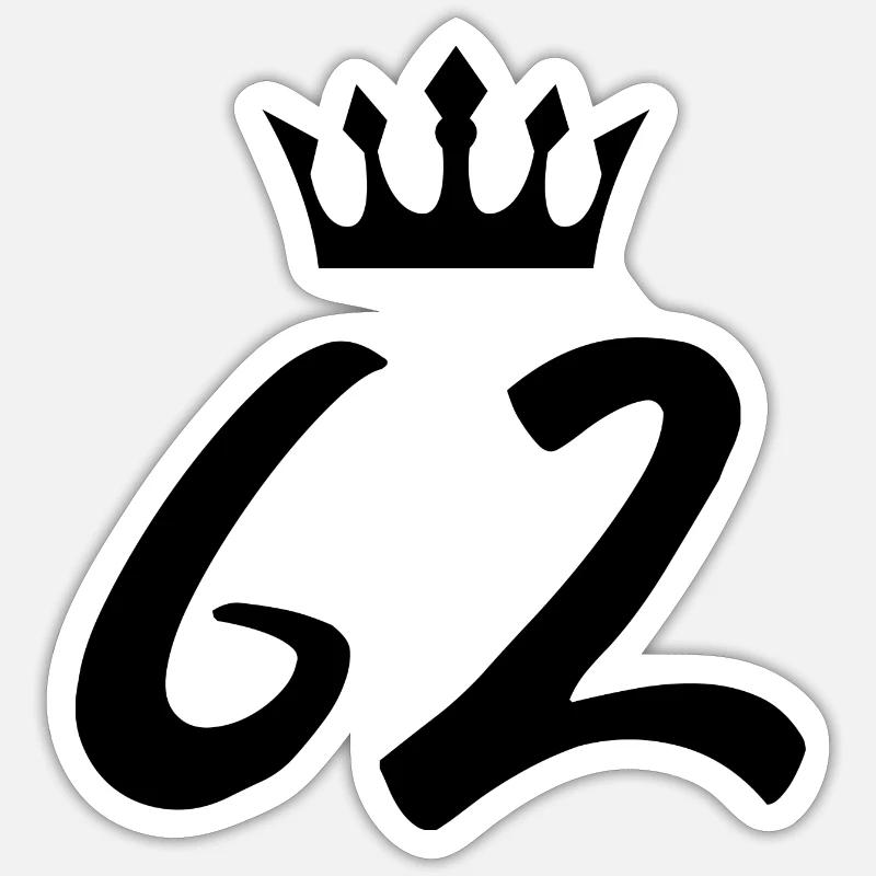 62 Number crown Sticker size S (10 x 10 cm)