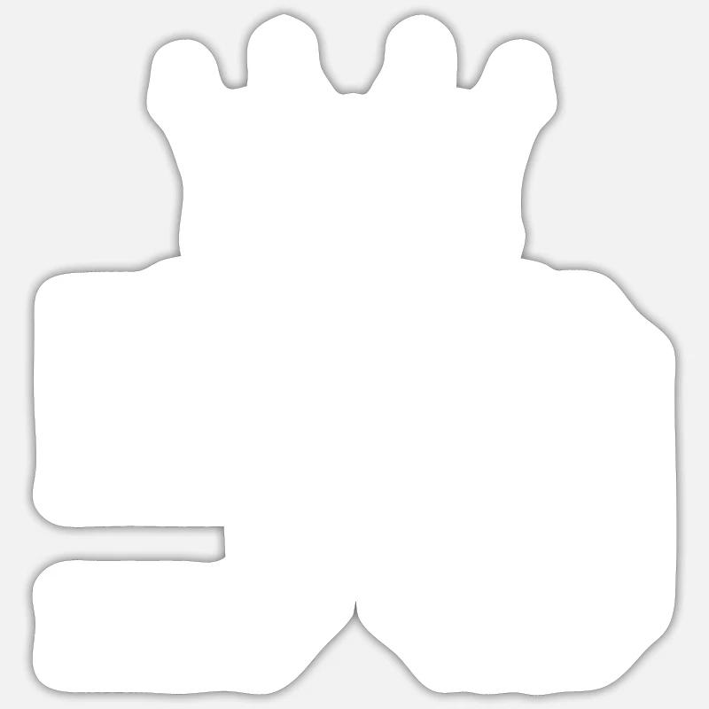 50 number crown - Sticker size S (10 x 10 cm) - white matte
