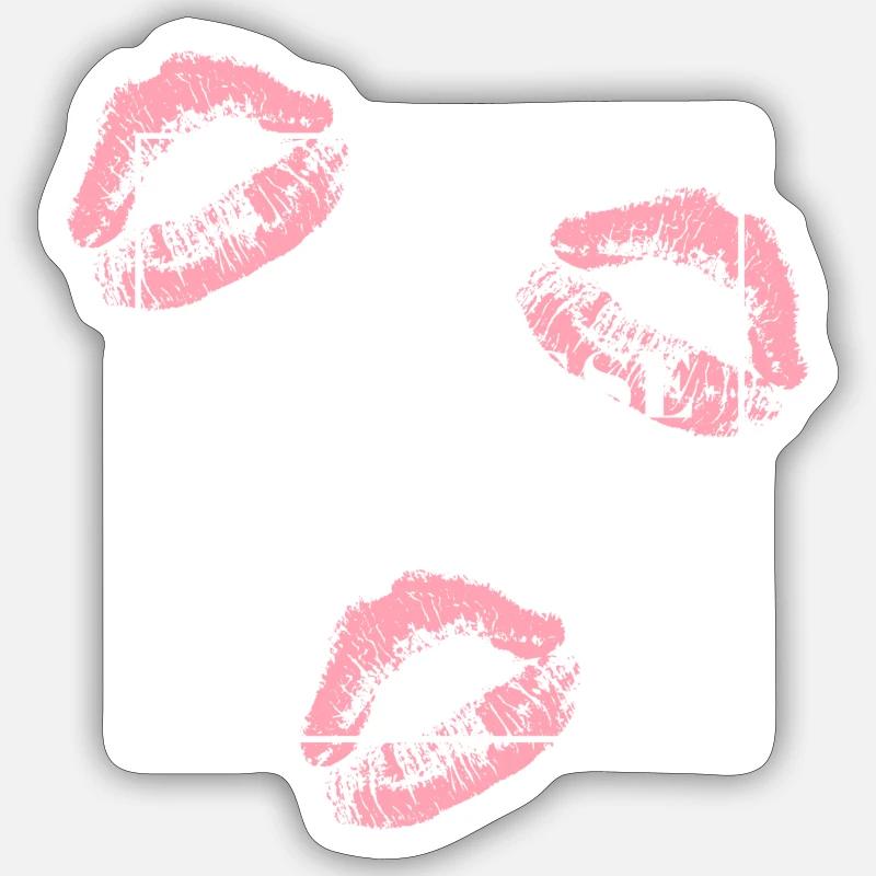 Das Leben umarmen - Sticker Größe S (10 x 10 cm) - Mattweiß