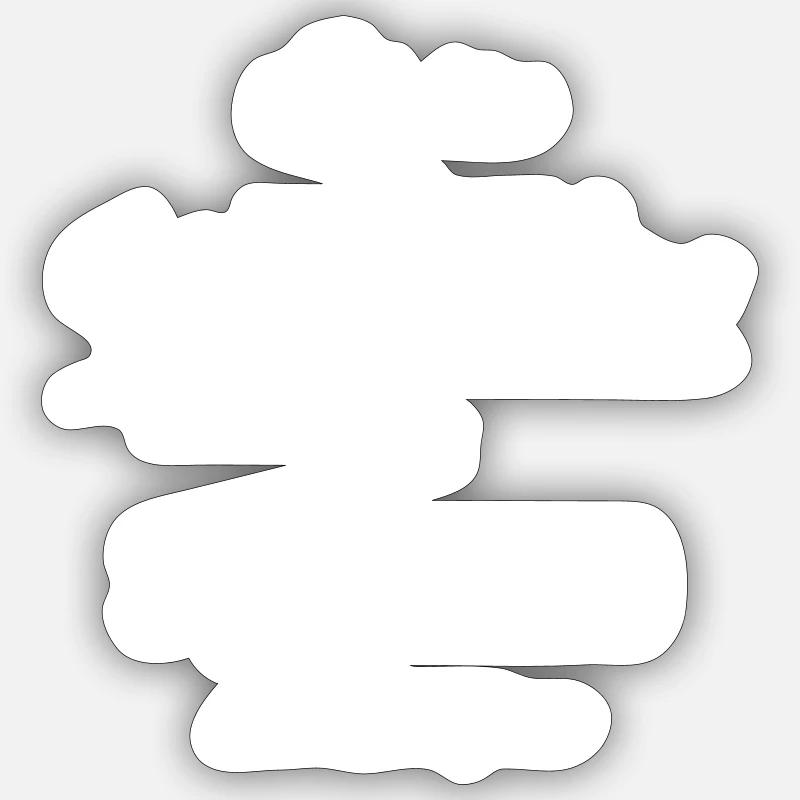 Forstwirt - Sticker Größe S (10 x 10 cm) - Mattweiß