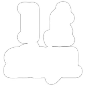 Fußball Soccer - Sticker Größe S (10 x 10 cm) - Mattweiß - Vorne