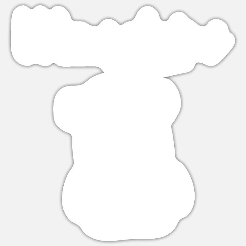 Wandern Backpack Sticker Größe S (10 x 10 cm)