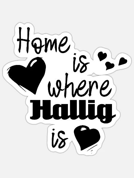 Zuhause in Hallig - Home is where Hallig is - Sticker Größe S (10 x 10 cm) - Mattweiß