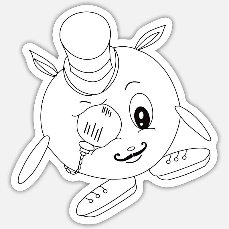 OnkelLouis Sticker Größe S (10 x 10 cm)