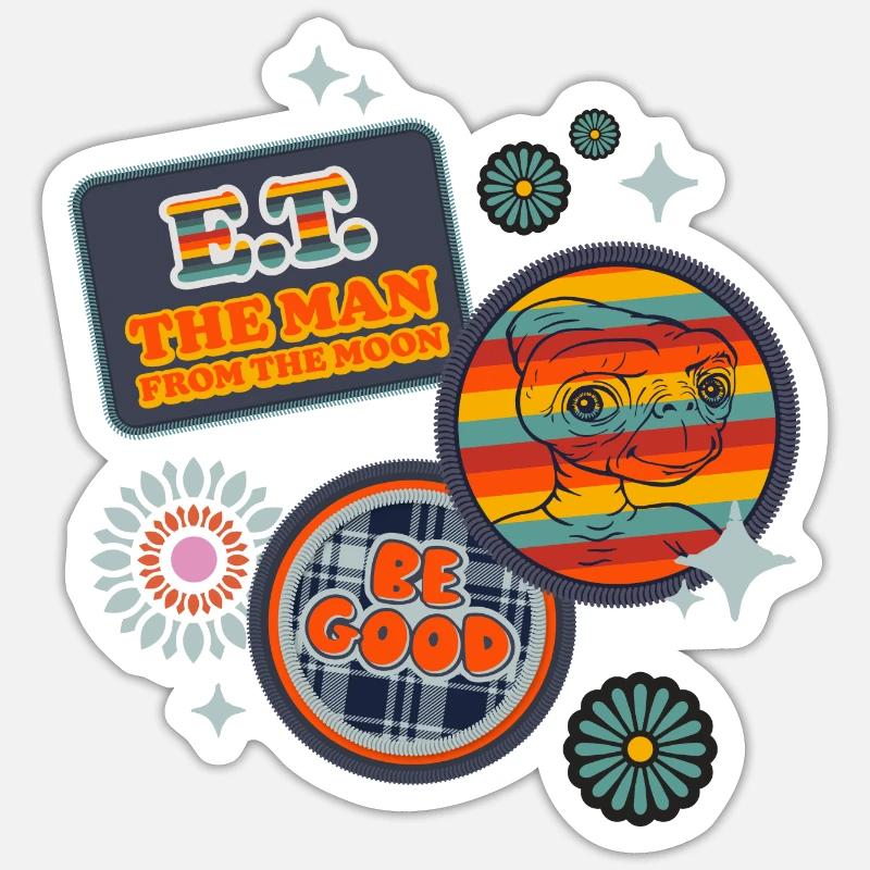 E.T. L'Extra-Terrestre Patches Sticker taille S (10 x 10 cm)