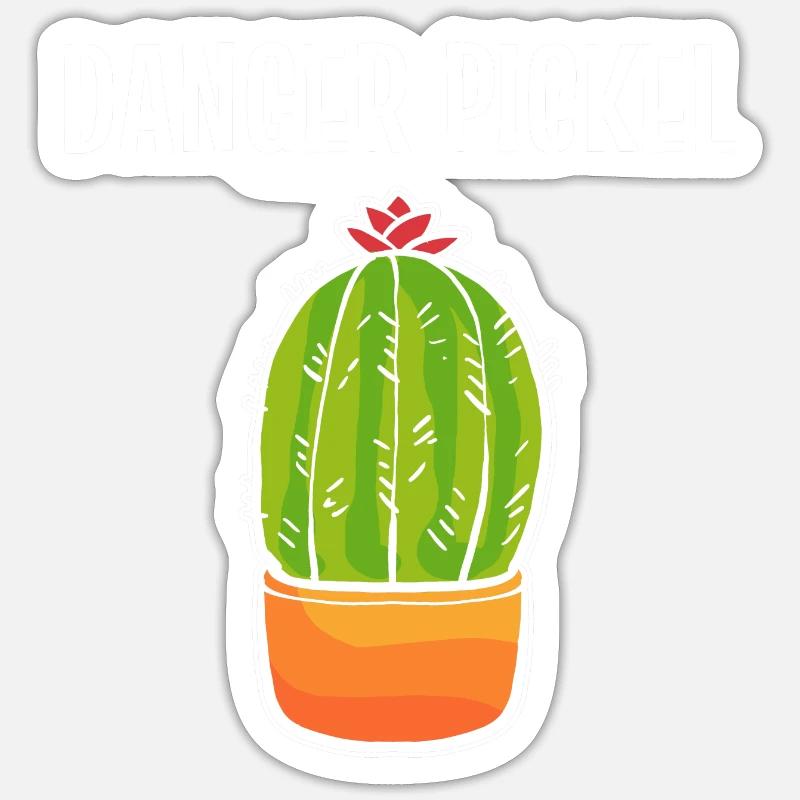 Gefahr Pickel Tanzchoreograf Geschenk - Sticker Größe S (10 x 10 cm) - Mattweiß