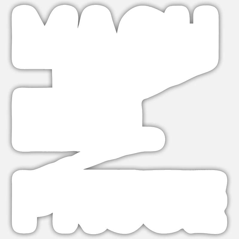 mach mal Pause - Sticker Größe S (10 x 10 cm) - Mattweiß
