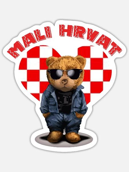 malihrvat - Sticker Größe S (10 x 10 cm) - Mattweiß