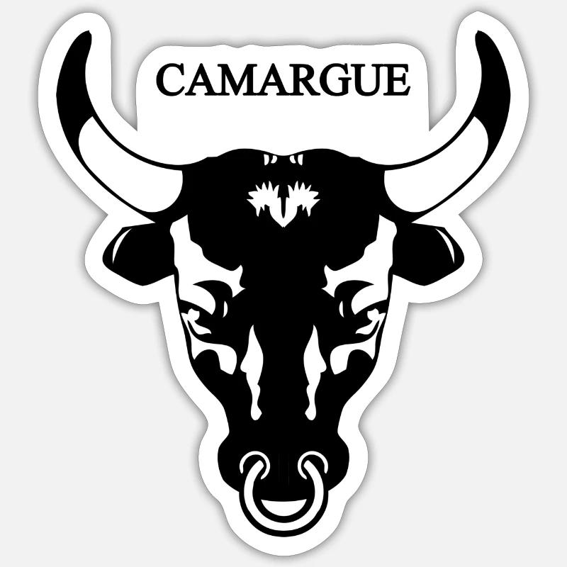 Camargue 4 - Sticker size S (10 x 10 cm) - white matte