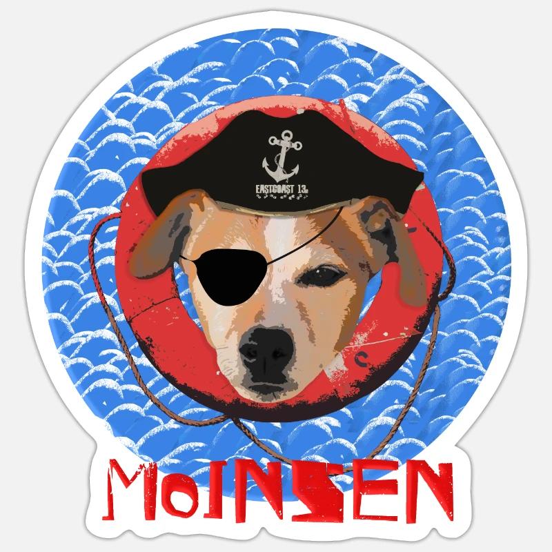 MOINSEN - Sticker size S (10 x 10 cm) - white matte