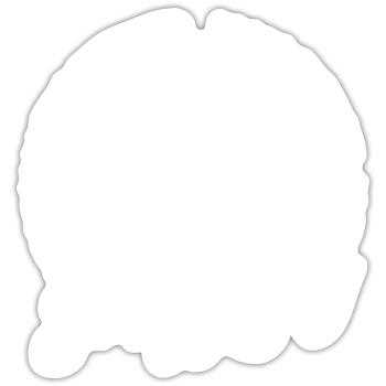 Thinking About Puzzling Jigsaw Puzzle - Sticker size S (10 x 10 cm) - white matte - Front
